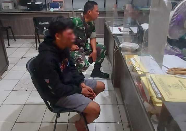 Penampakan Pelaku yang Coba-coba Begal Anggota TNI: Tangan Diborgol, Muka Babak Belur