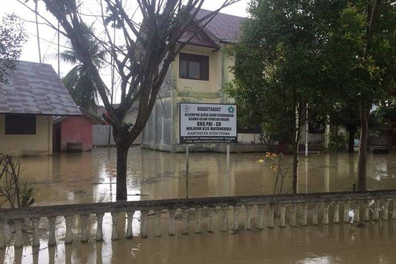 Belasan Desa di Aceh Utara Terendam Banjir akibat Sungai Krueng Keureuto Meluap