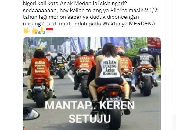 Ruhut Sitompul Posting Foto Hoax Konvoi Moge 'Haram Pilih Anies', Netizen Ingatkan Janji Potong Kuping