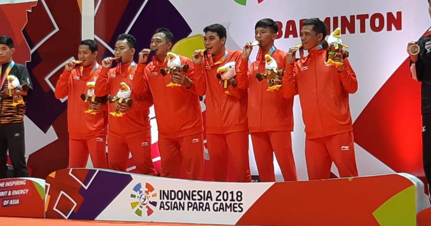 Para Bulutangkis Sumbang Emas Pertama untuk Indonesia di Ajang Asian Para Games 2018