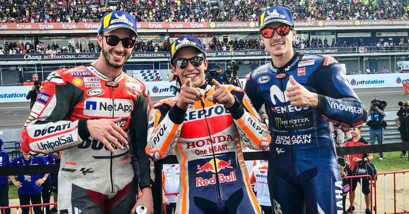 Hasil MotoGP Thailand: Marquez Juara, Rossi Keempat
