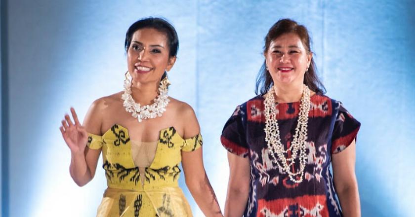 Adinda Moeda Eksplore 'Kecantikan' Tenun Sumba Timur di Milan Fashion Week 2018