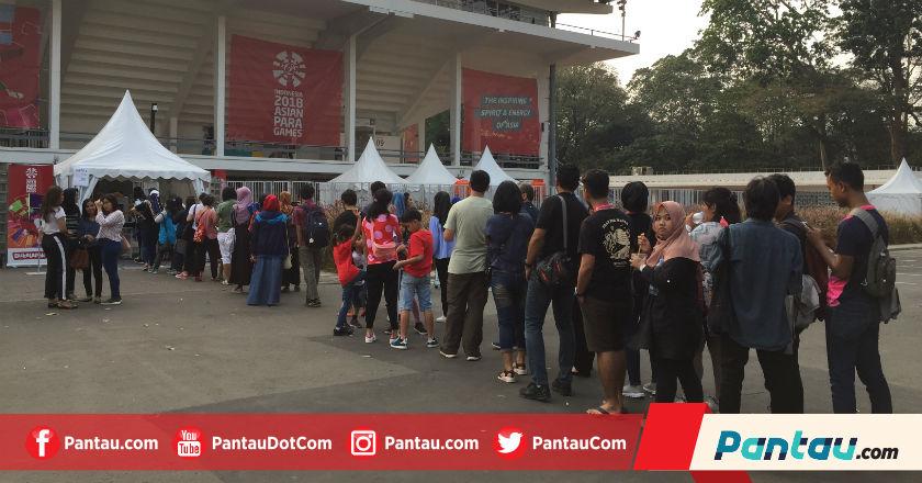 Sempat Dikabarkan Sepi, Pengunjung Asian Para Games Mengular di Venue Ini