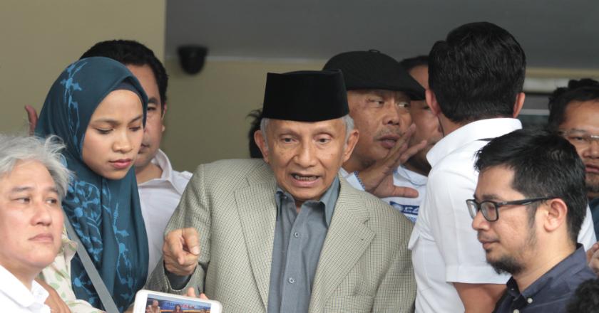 Polisi Tanyai Amien Rais Soal Inisiator Konpers di Kertanegara Terkait Hoax Penganiayaan Ratna