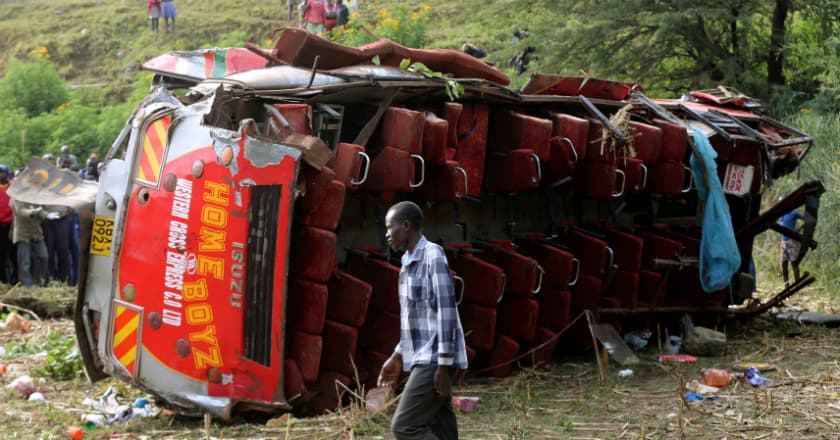 Korban Tewas Kecelakaan Bus Kenya Bertambah Jadi 56 Orang