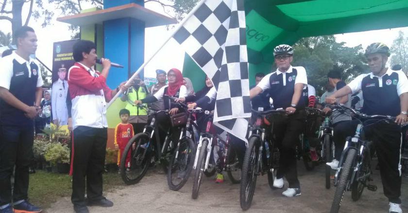 Sepeda Nusantara Etape Tanggo Raja Tebo Kental Wisata Religi