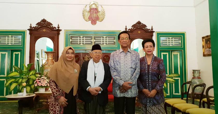 Temui Sri Sultan HB X, Ini yang Dibicarakan Cawapres Ma'ruf Amin