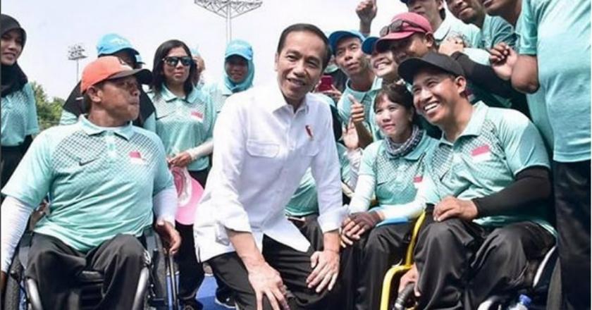 Kunjungi GBK, Jokowi Tinjau Fasilitas Disabilitas