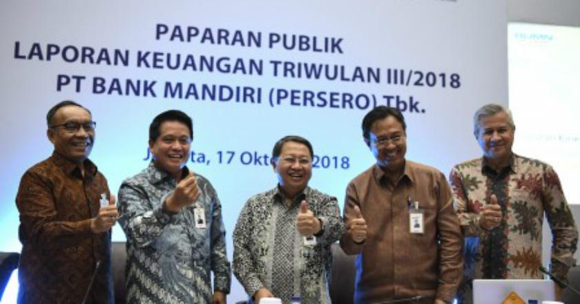Kuartal III, Bank Mandiri Kantongi Laba Bersih Rp18,1 Triliun