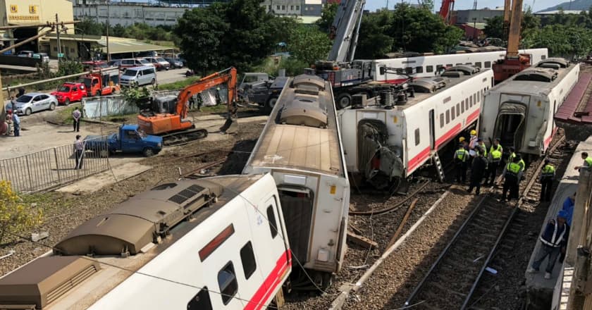 Kecelakaan Kereta di Taiwan Menewaskan 22 Orang