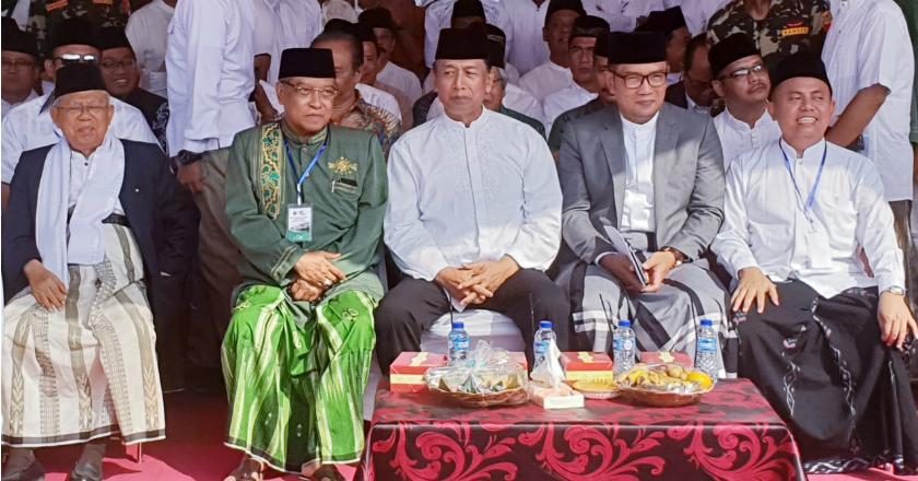 Cawapres Ma'ruf Amin Hadiri Upacara Hari Santri di Tasikmalaya