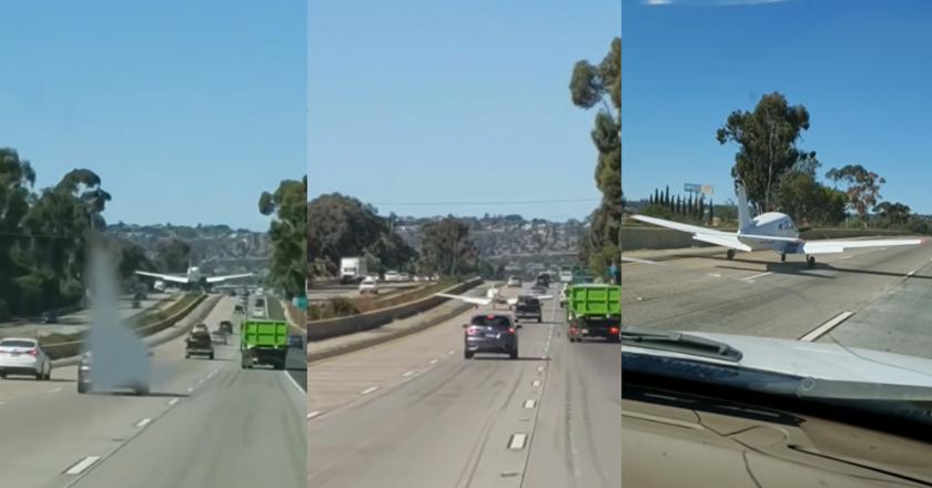 Apa Jadinya Sebuah Pesawat Tiba-tiba Mendarat Darurat di Jalan Raya