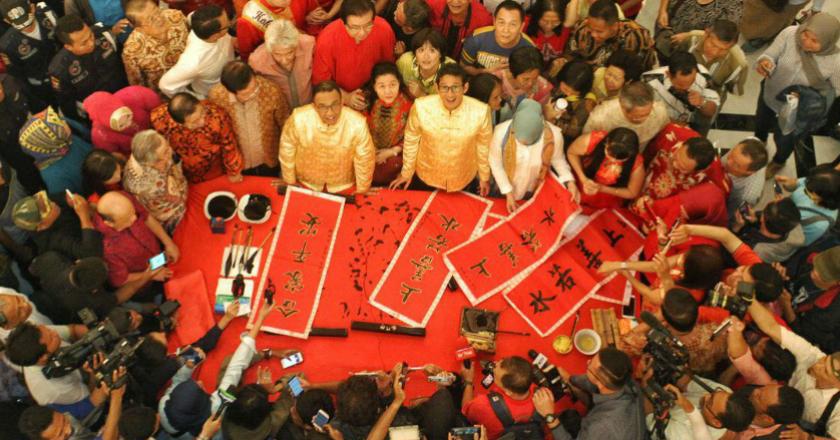 Rayakan Festival Cap Go Meh di Pecinan, Sandi Singgung Ekonomi Mikro