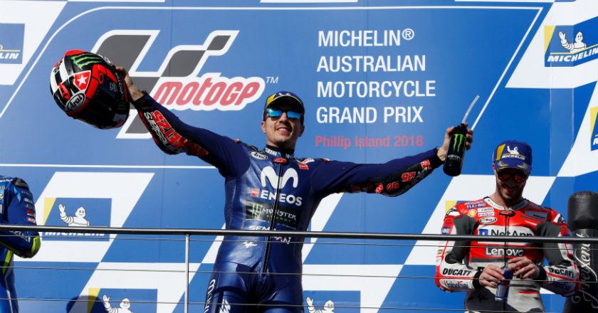Marquez Crash, Vinales Juara GP Australia