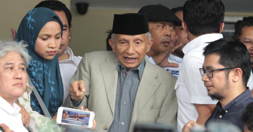 Ini Alasan Amien Rais Datangi Gedung KPK