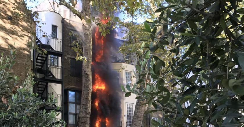 Kobaran Api Muncul di Sekitar Gedung Konsulat Arab Saudi di London