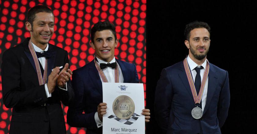 Marquez Raih Trofi Juara di FIM MotoGP Award 2018, Morbidelli Rookie of The Year