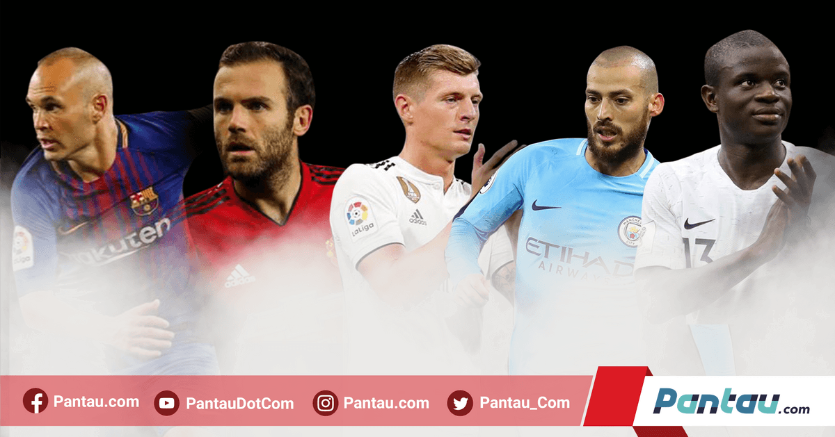 Pantau Grafis: 5 Pemain Gelandang Kelas Dunia yang Nyaris Tanpa Haters