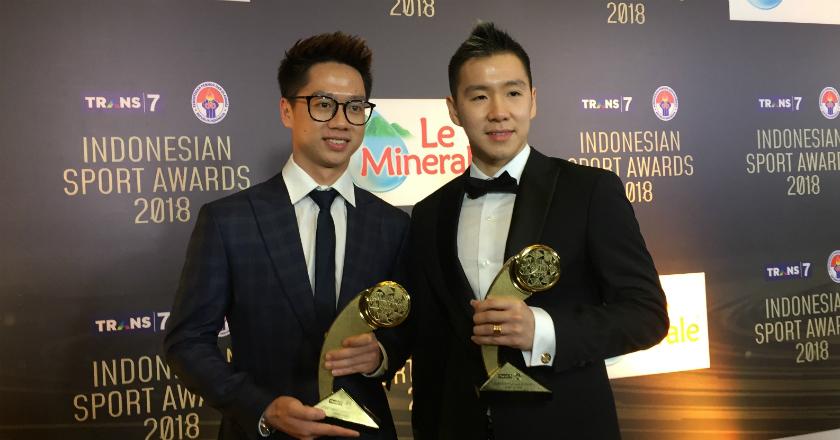 'The Minion' Marcus/Kevin, Raih Penghargaan Pasangan Atlet Terbaik di Indonesian Sports Awards