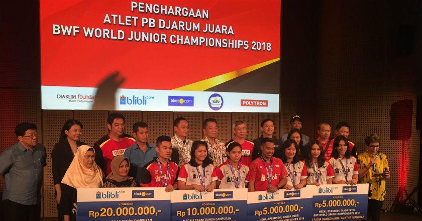 Atlet PB Djraum yang Berprestasi di BWF World Junior Championship 2018 Terima Apresiasi Puluhan Juta