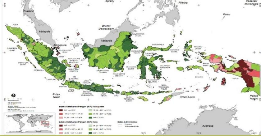 Ketahanan Pangan Indonesia Terus Meningkat, Wilayahnya Tersebar