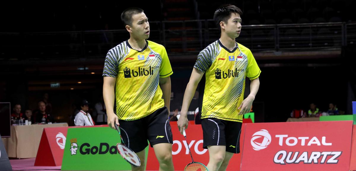 BWF World Tour Finals 2018: Dikalahkan Li/Liu, Laju Kevin/Marcus ke Semifinal Kritis