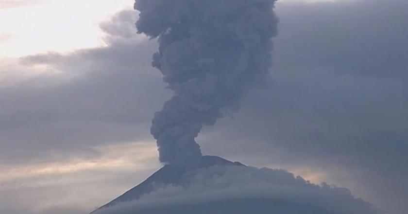 Gunung Api Popocatepetl di Meksiko Alami Erupsi, Begini Penampakannya