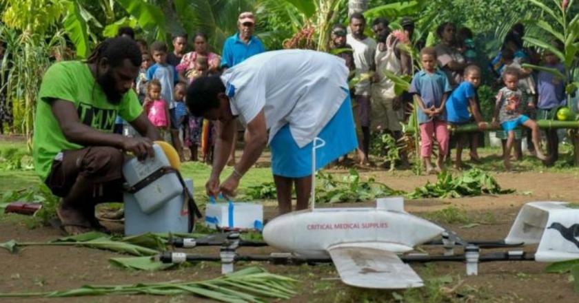 Lewat Drone, UNICEF Kirim Vaksin ke Daerah Terpencil di Vanuatu