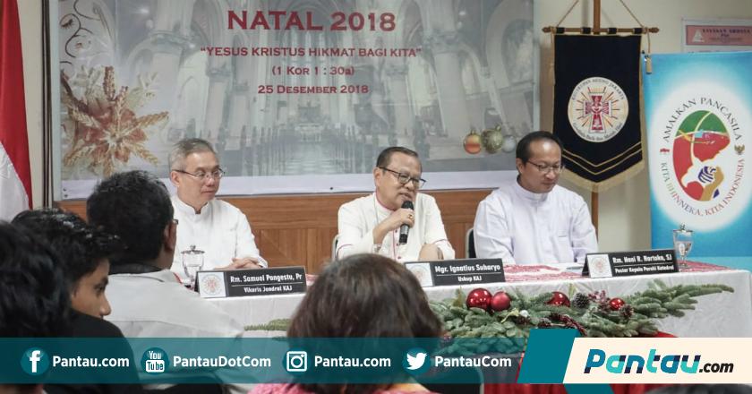Pesan Natal Gereja Katedral 2018: OTT Pejabat dan Intoleransi Masih Tinggi