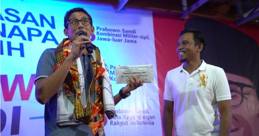 Cerita Kampanye Sandiaga Uno di Sinjai yang Disumbang Oleh Caleg Golkar dan Mantan Kader Nasdem
