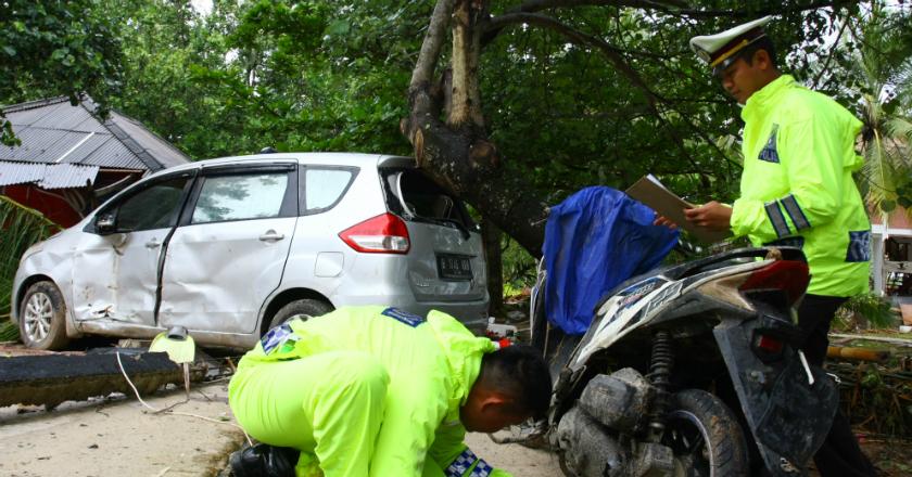 Polda Banten Inventarisasi Kendaraan Milik Korban Tsunami
