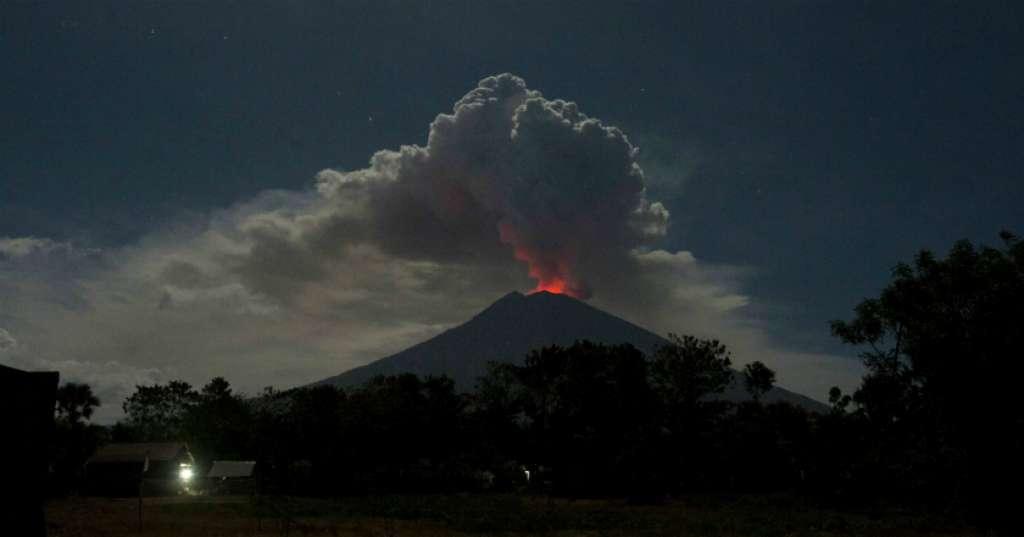 Erupsi Gunung Agung, Tujuh Wilayah Terdampak Hujan Abu