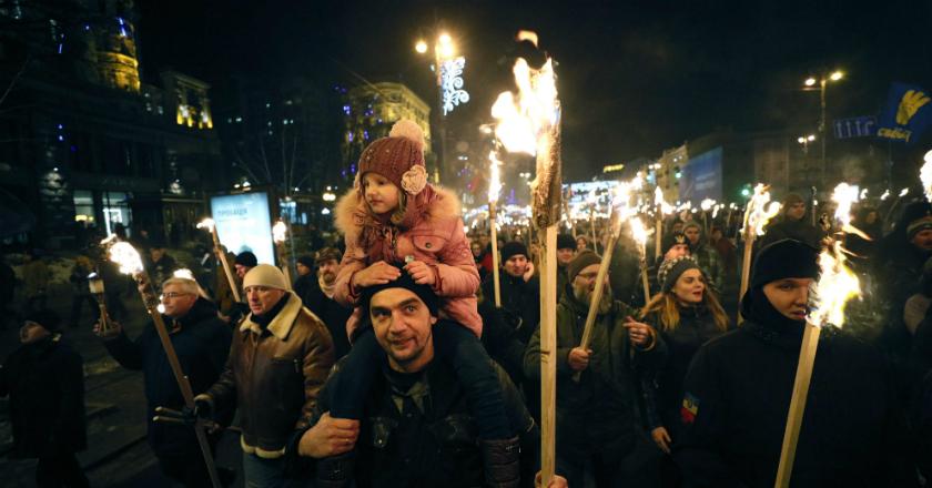 Pantau Foto: Ulang Tahun Stepan Bandera Kalahkan Hegemoni Tahun Baru di Ukraina