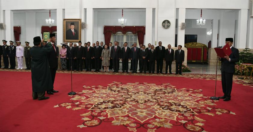 Presiden Jokowi Lantik Letjen Doni Monardo Sebagai Kepala BNPB