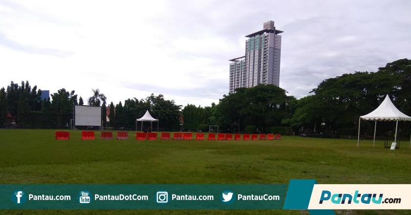 Ini Penampakan Lokasi Nobar Para Pendukung Capres Cawapres di Kawasan Bidakara