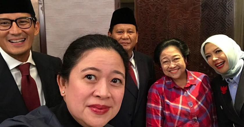 'Mesranya' Prabowo-Sandi dan Megawati Sebelum Debat Pilpres