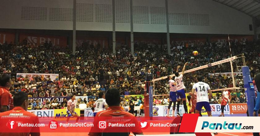 Proliga 2019: Jakarta Pertamina Energi Tundukkan Bhayangkara Samator