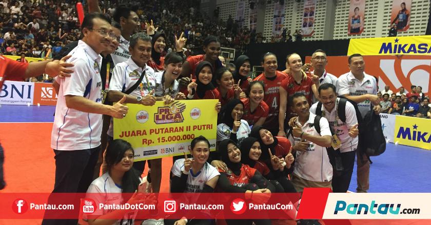 Proliga 2019: Kalahkan Tim Putri Jakarta BNI 46, Jakarta Pertamina Energi Juara Putaran Kedua