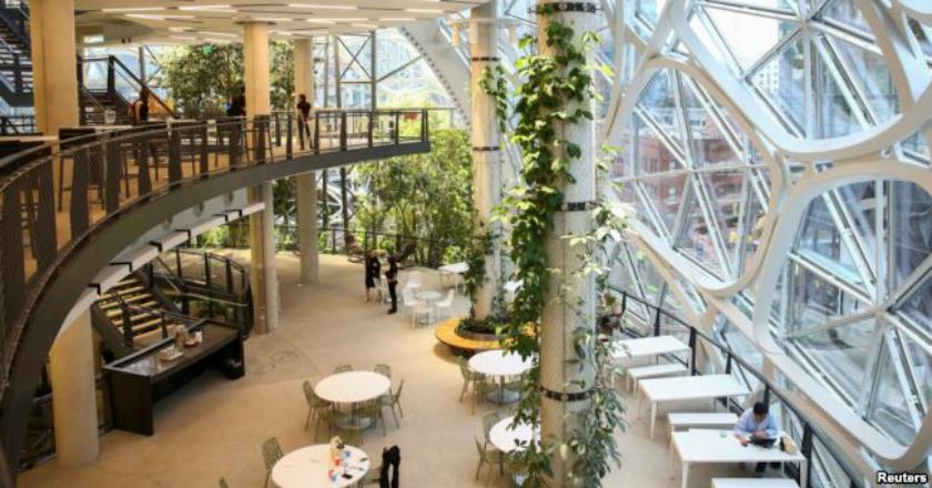 Tengok Nih Kantor Baru Amazon, Bak Hutan di Tengah Kota
