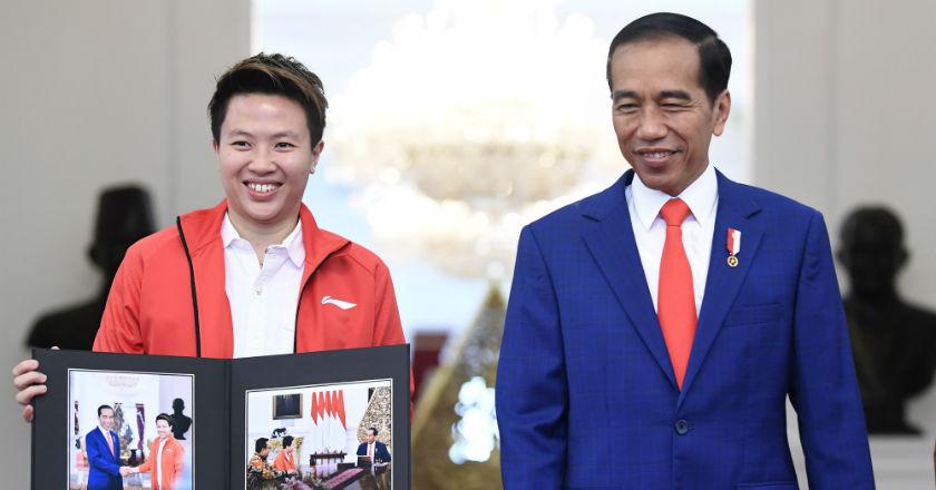 Terima Liliyana Natsir di Istana Merdeka, Jokowi Bicara Sebuah Harapan