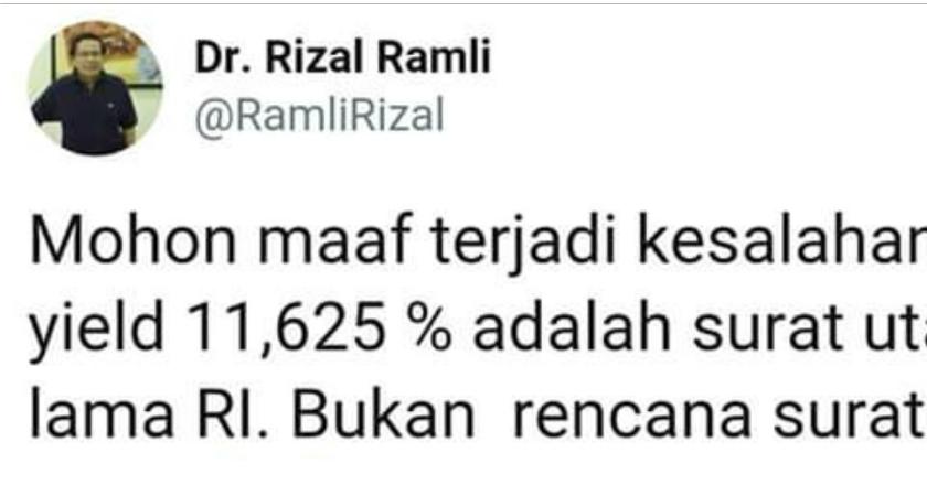 Mulutmu Harimaumu! Rizal Ramli 'Disentil' Kemenkeu Gara-gara Data Hoax