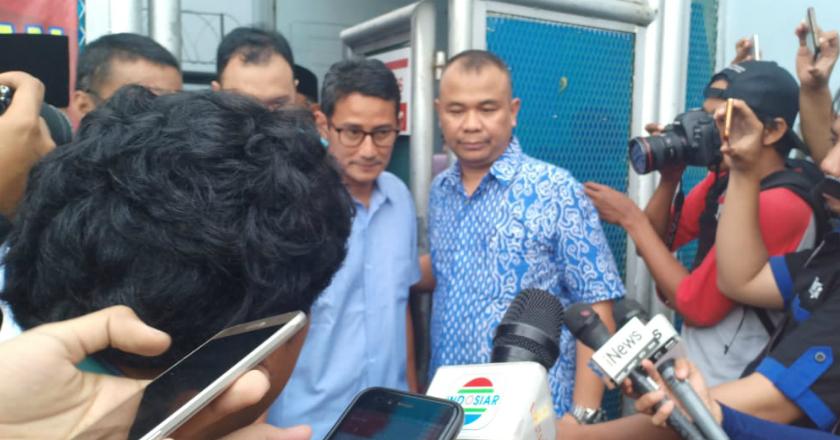 Jenguk Ahmad Dhani di Cipinang, Sandiaga: Kondisi Beliau Sehat, Tegar, Tabah