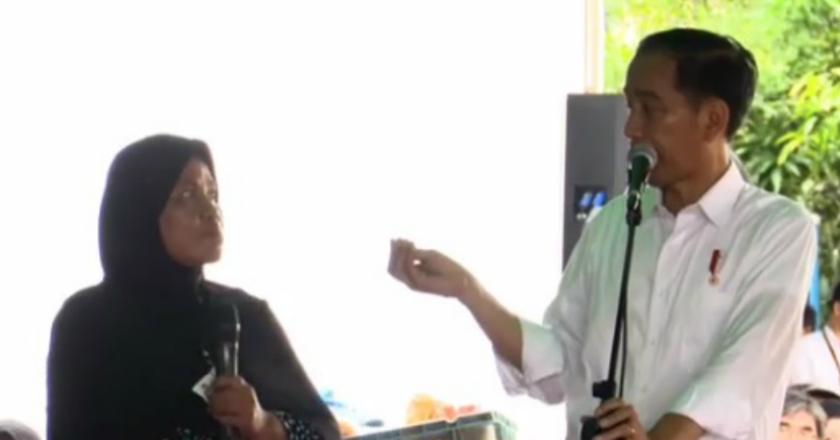 Saat Jokowi Minta Ibu-ibu Pedagang Melek Merek