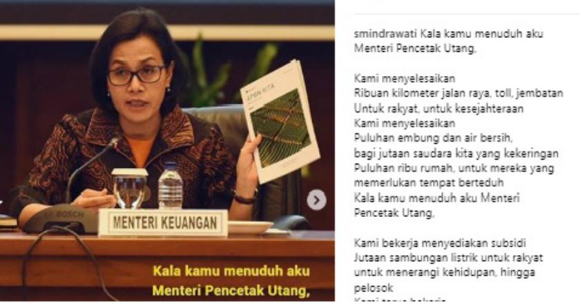 Puisi Sri Mulyani untuk Prabowo Tuai Kritik, INDEF: Ibu Bikin Kita Bingung