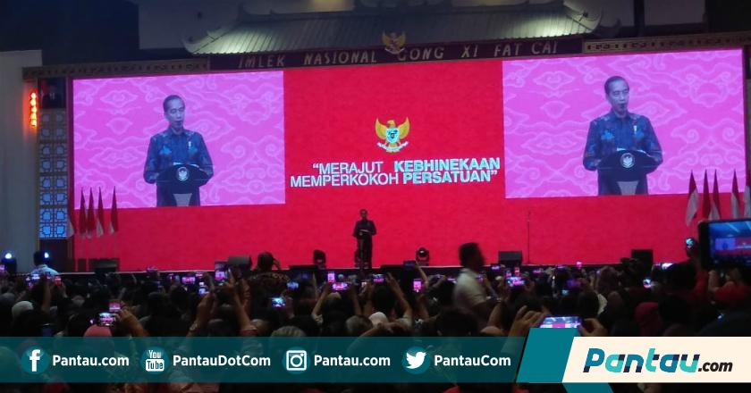 Didampingi Megawati, Presiden Jokowi Hadiri Perayaan Imlek Nasional 2019