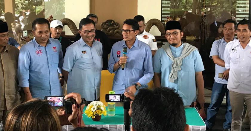 Sandiaga Hadiri Rapat Tertutup BPN di Solo