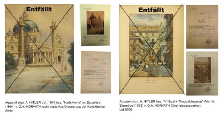 Diduga Palsu, Lima Lukisan Adolf Hitler Tidak Laku Dalam Pelelangan