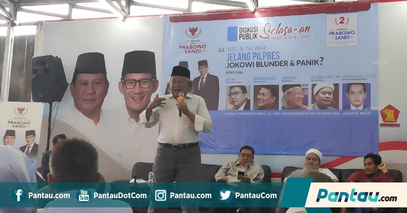 Ridwan Saidi: Jokowi Seperti Orang yang Sudah Tahu Bakal Kalah