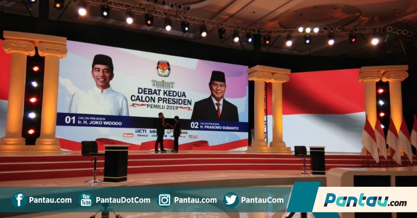 Foto Terkini Persiapan di Lokasi Debat Kedua Pilpres 2019