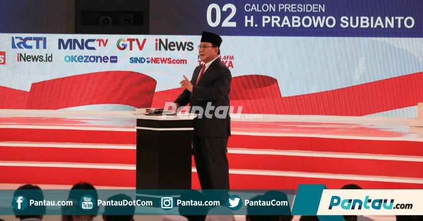 Di Debat Kedua, Prabowo Nilai Pembangunan Infrastruktur Jokowi Kurang Efisien
